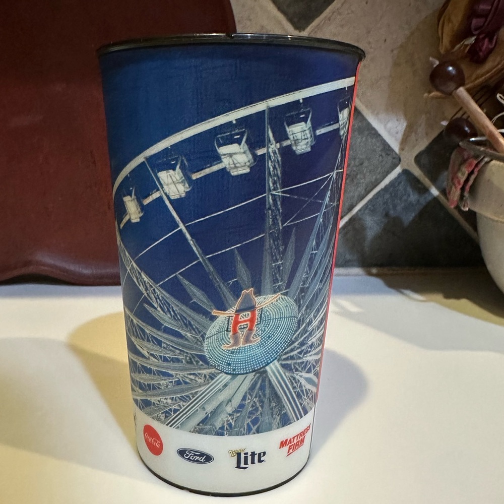 HOUSTON LIVESTOCK SHOW RODEO SOUVENIR DRINK BEVERAGE CUP TUMBLER JOURNEY CONCERT - Picture 7 of 7